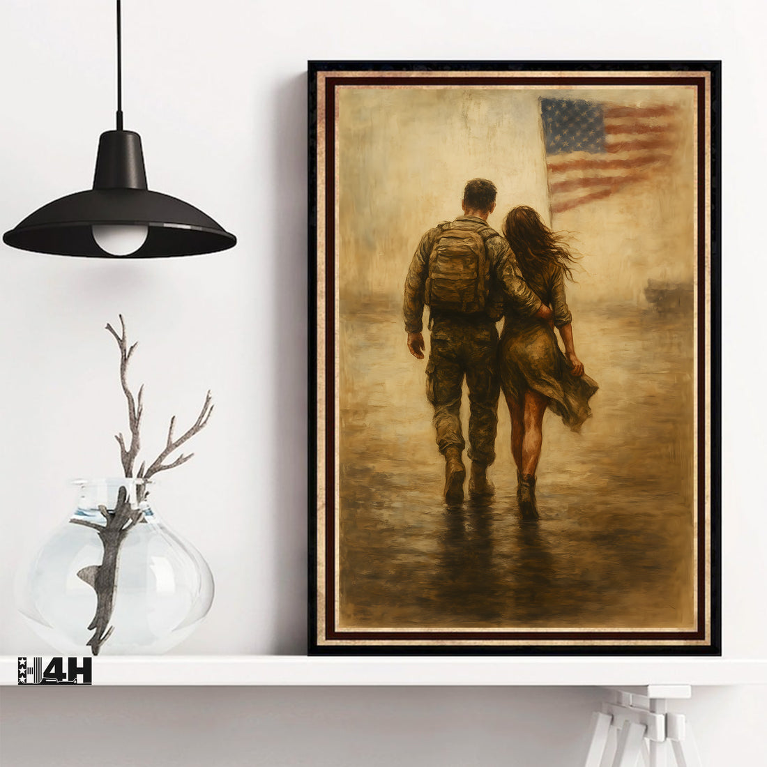 US Army Family Proud Military Veteran Patriotic Honor and Service  Poster