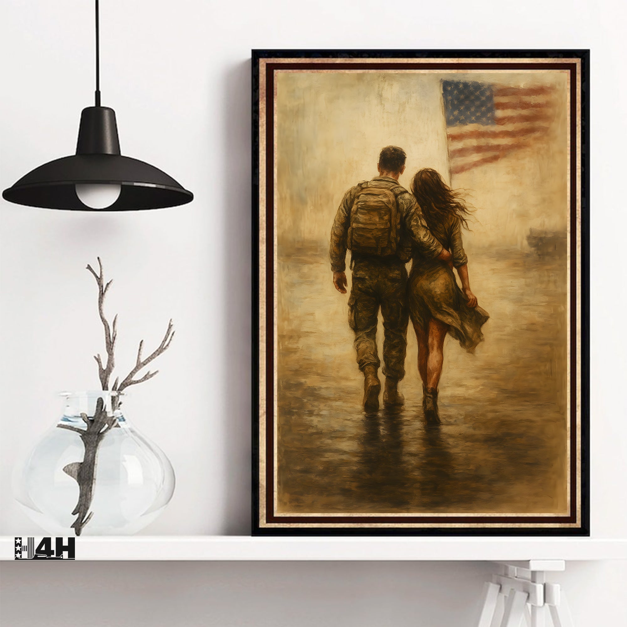 US Army Family Proud Military Veteran Patriotic Honor and Service  Poster