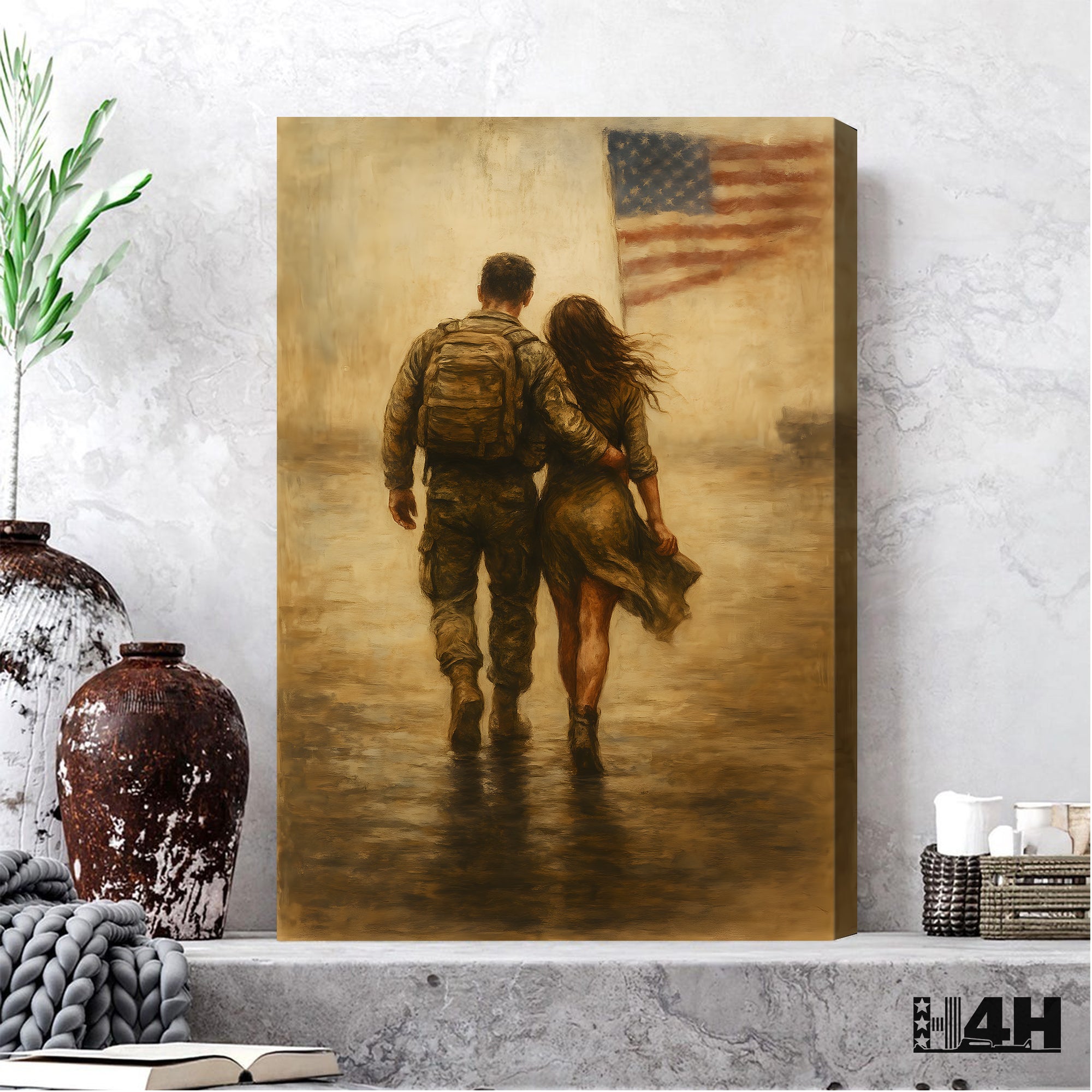 US Army Family Proud Military Veteran Patriotic Honor and Service  Poster