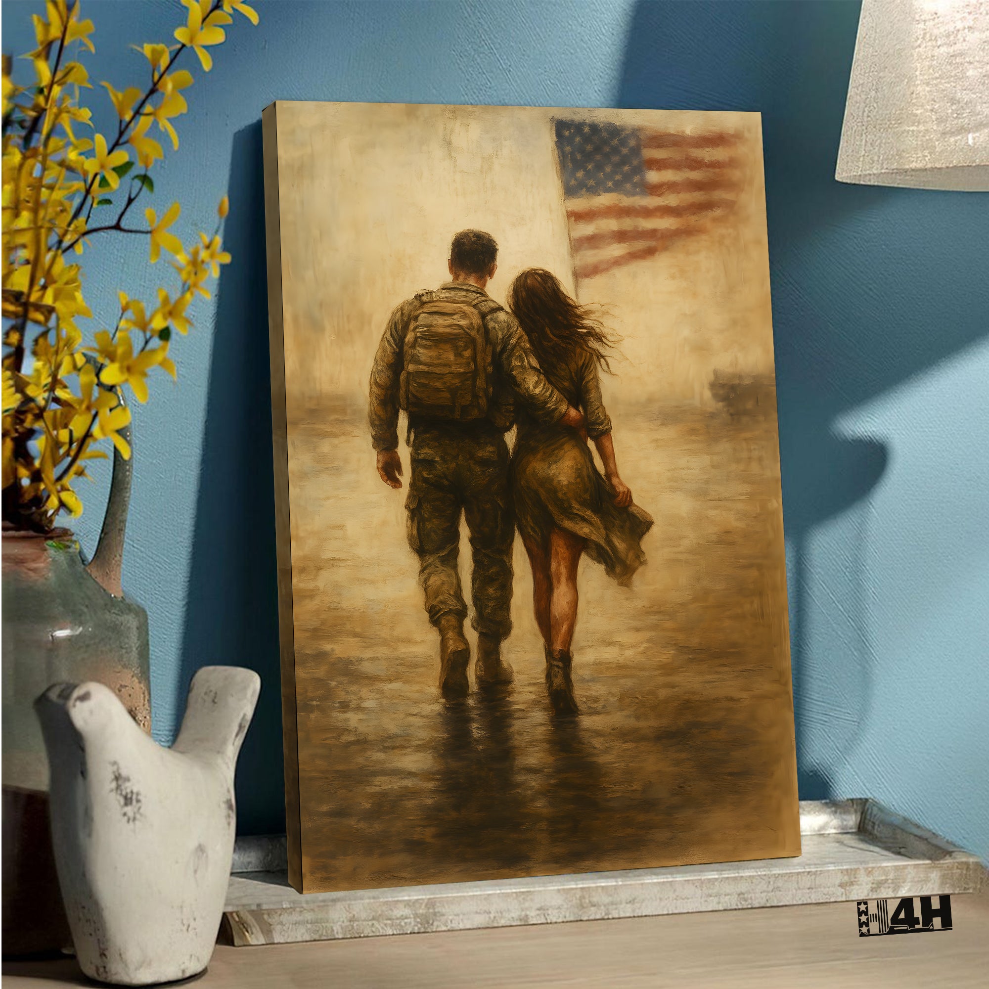 US Army Family Proud Military Veteran Patriotic Honor and Service  Poster
