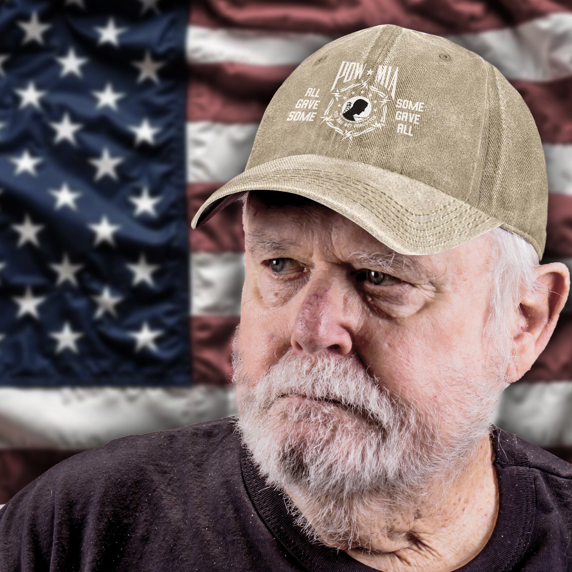 All Gave Some Some Gave All You Are Not Forgotten Proud US Military Veteran Baseball Cap