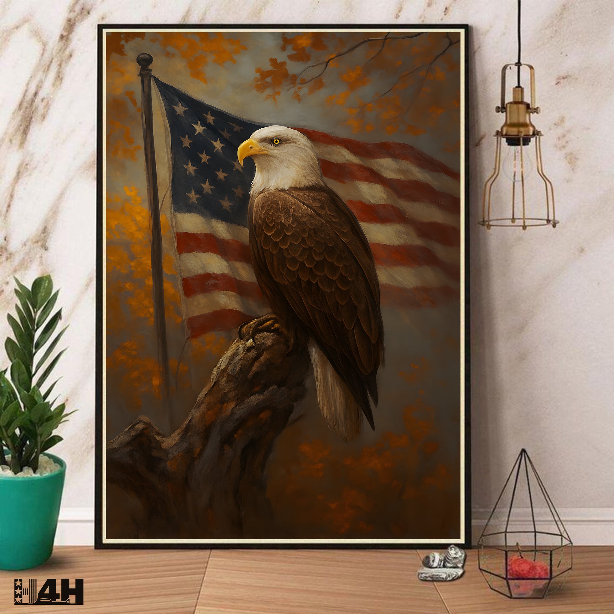 Valor of the Eagle Proud US Military Veteran Patriotic Honor  Poster