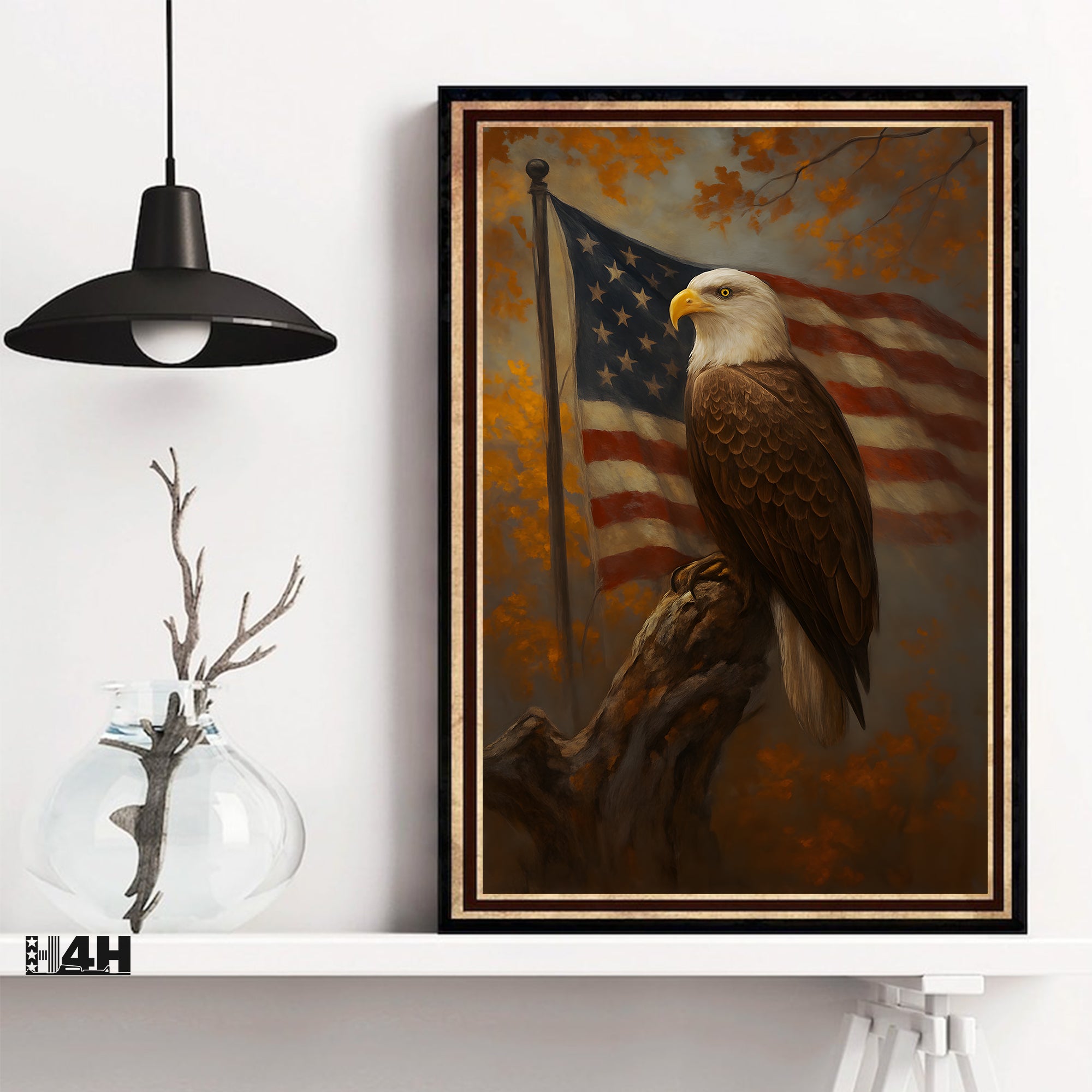 Valor of the Eagle Proud US Military Veteran Patriotic Honor  Poster