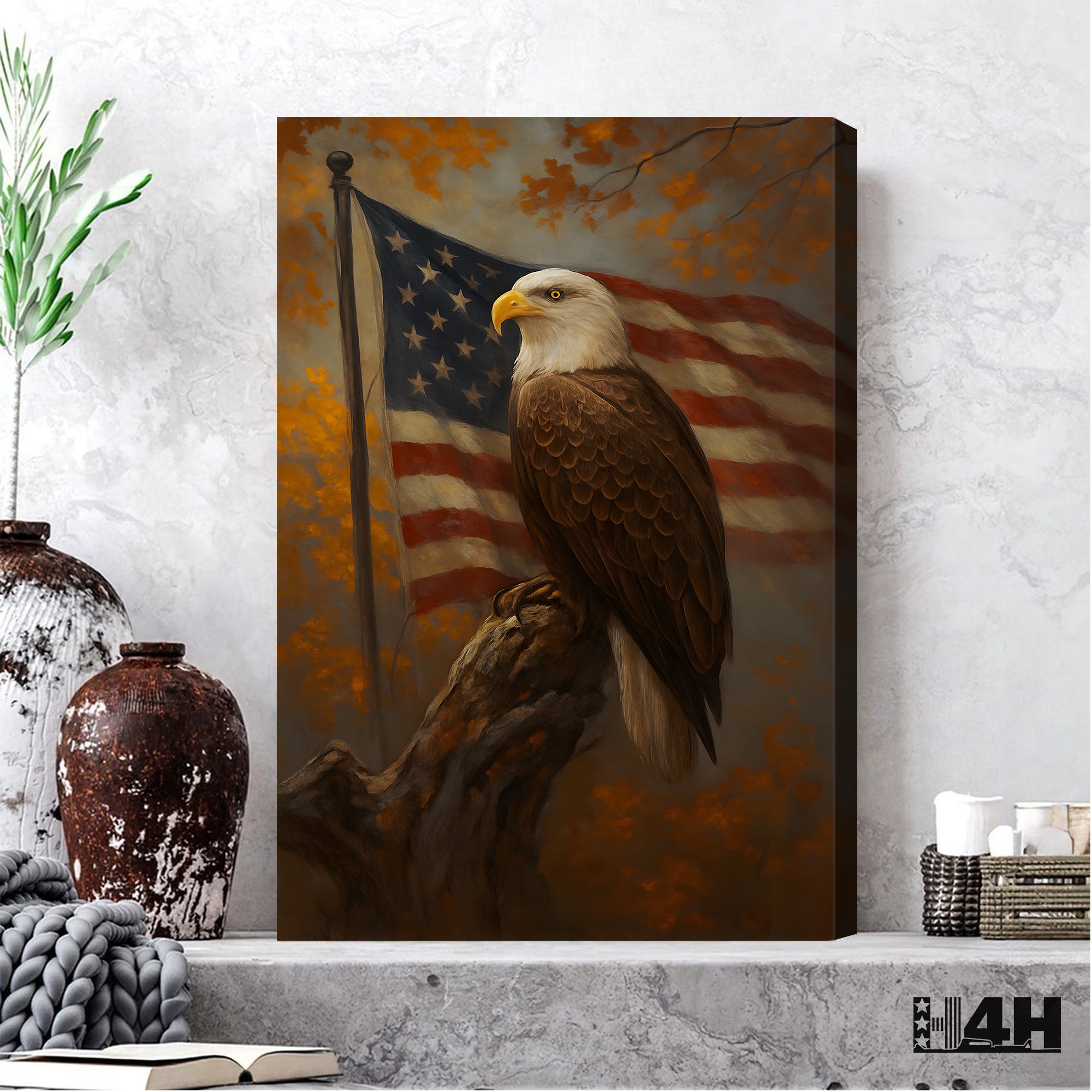 Valor of the Eagle Proud US Military Veteran Patriotic Honor  Poster