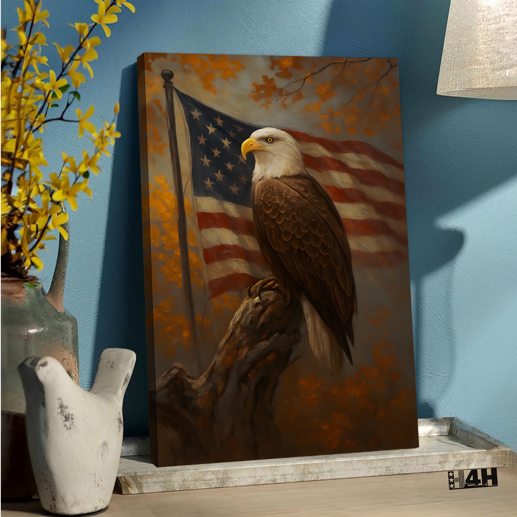 Valor of the Eagle Proud US Military Veteran Patriotic Honor  Poster