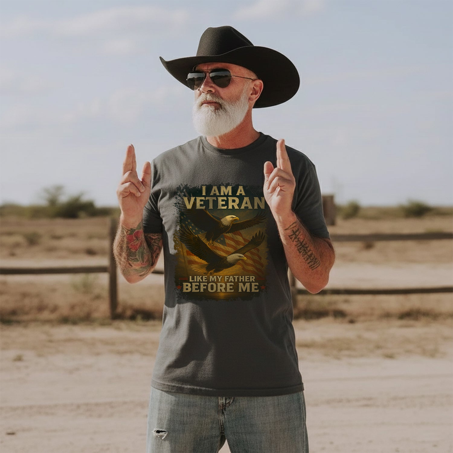 I Am a Veteran Like My Father Before Me US T-Shirt