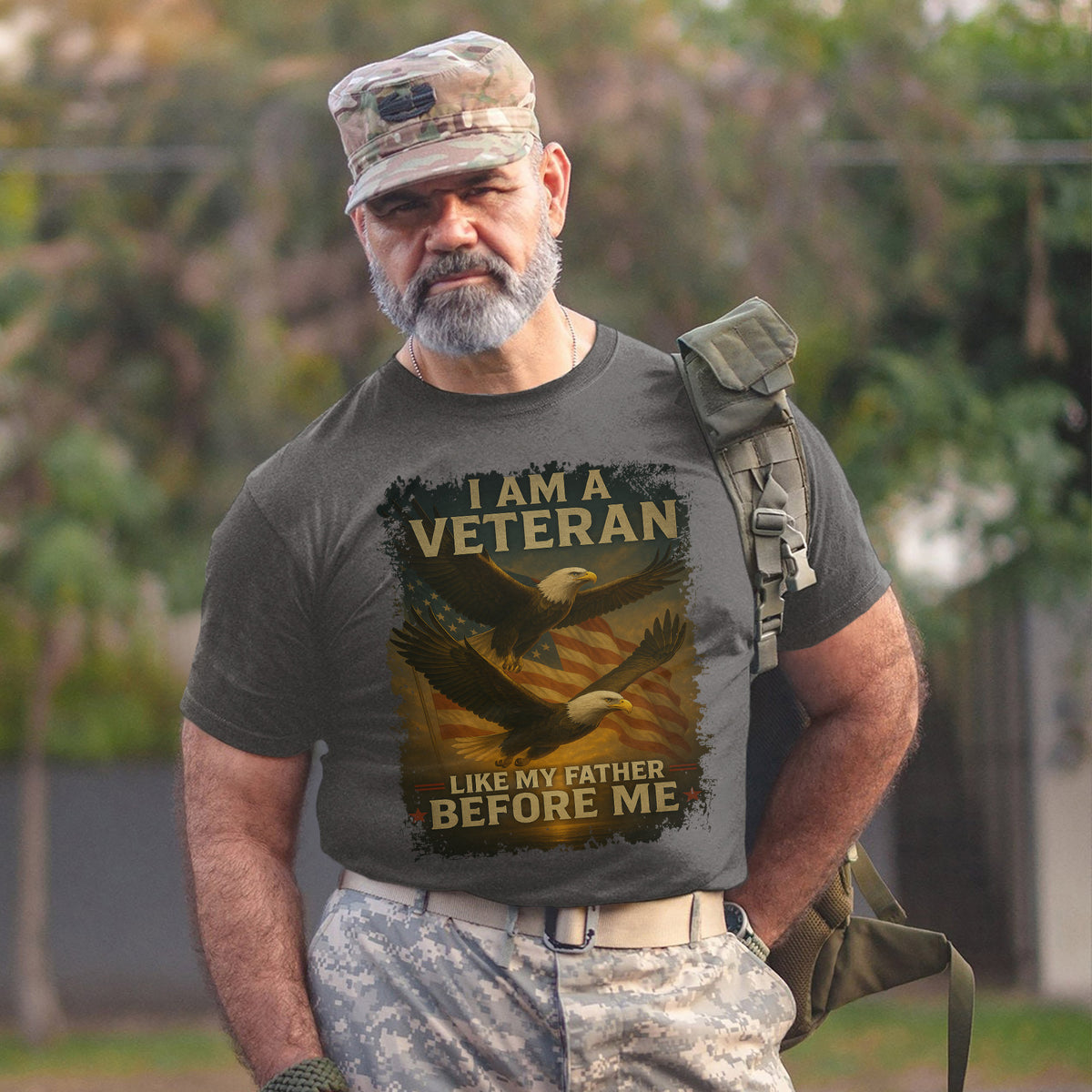 I Am a Veteran Like My Father Before Me US T-Shirt