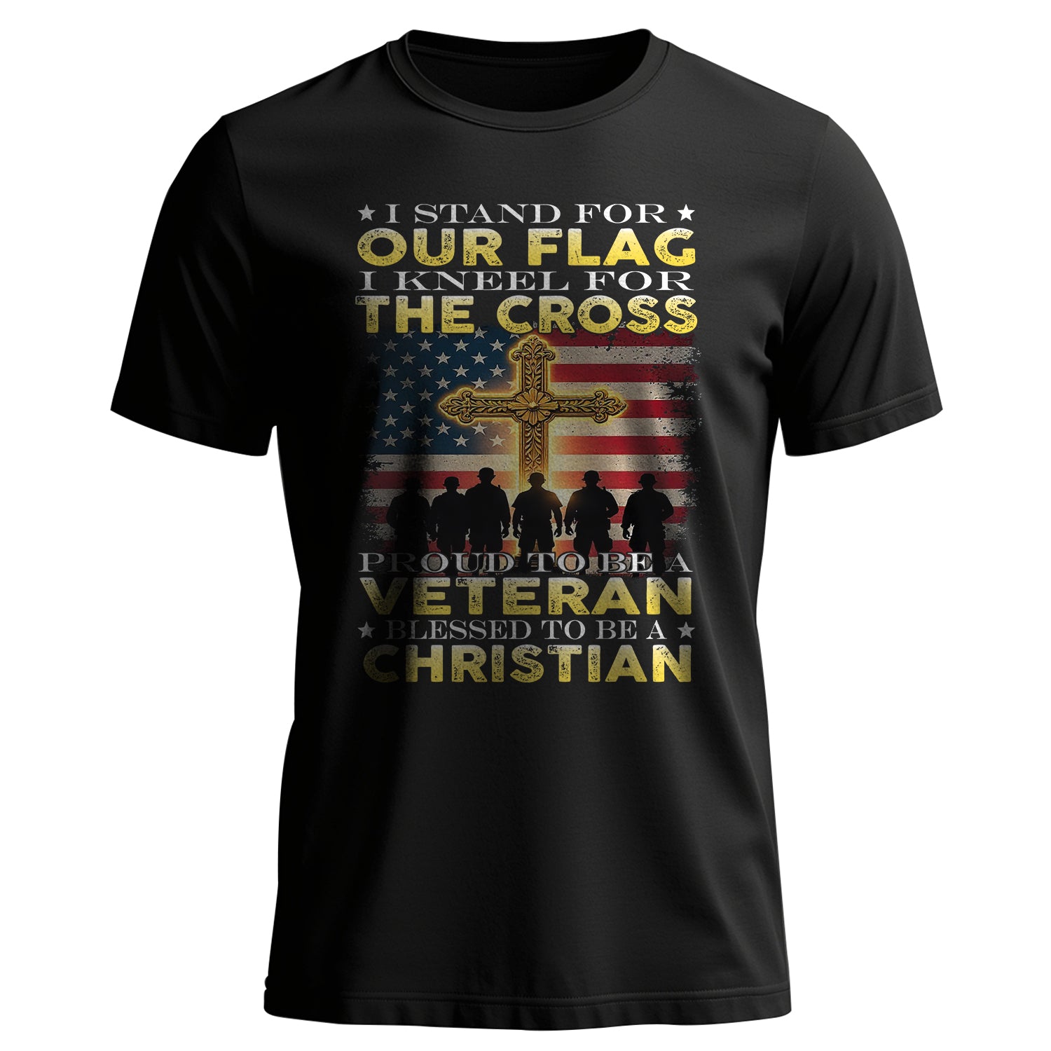 I Stand for the Flag I Kneel for the Cross T-Shirt
