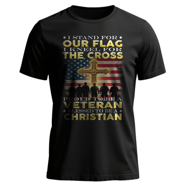 I Stand for the Flag I Kneel for the Cross T-Shirt