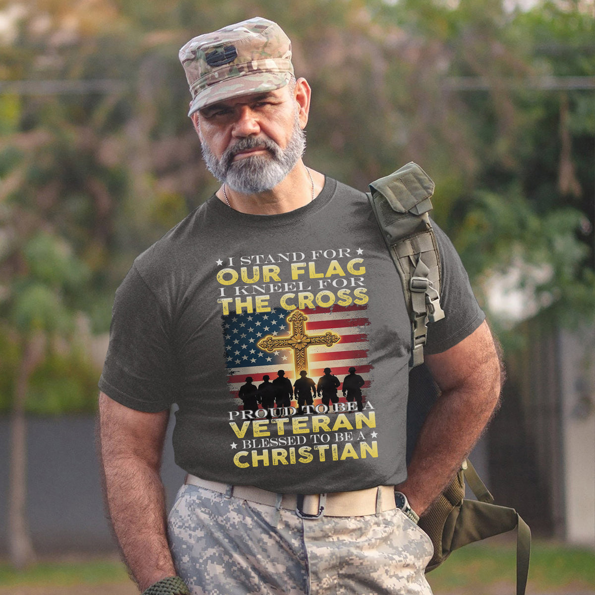 I Stand for the Flag I Kneel for the Cross T-Shirt