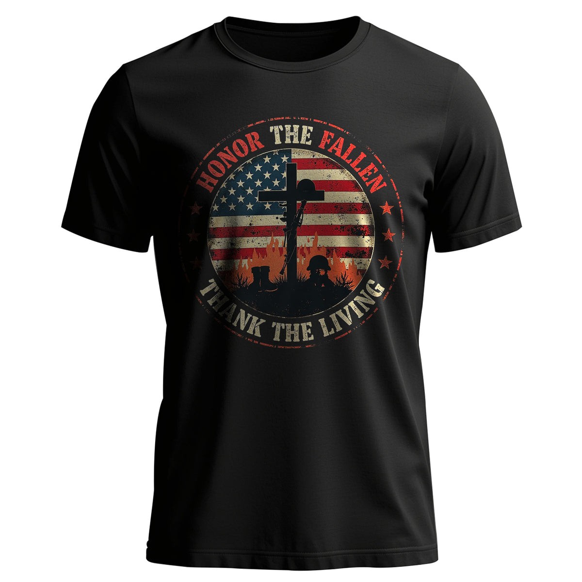 Honor the Fallen Thank the Living Proud US T-Shirt Main image