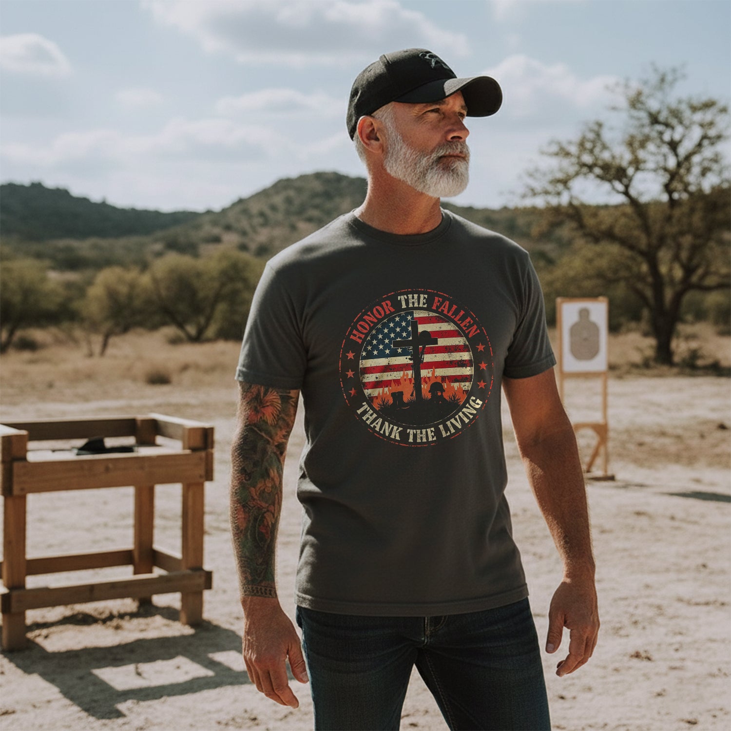 Honor the Fallen Thank the Living Proud US T-Shirt