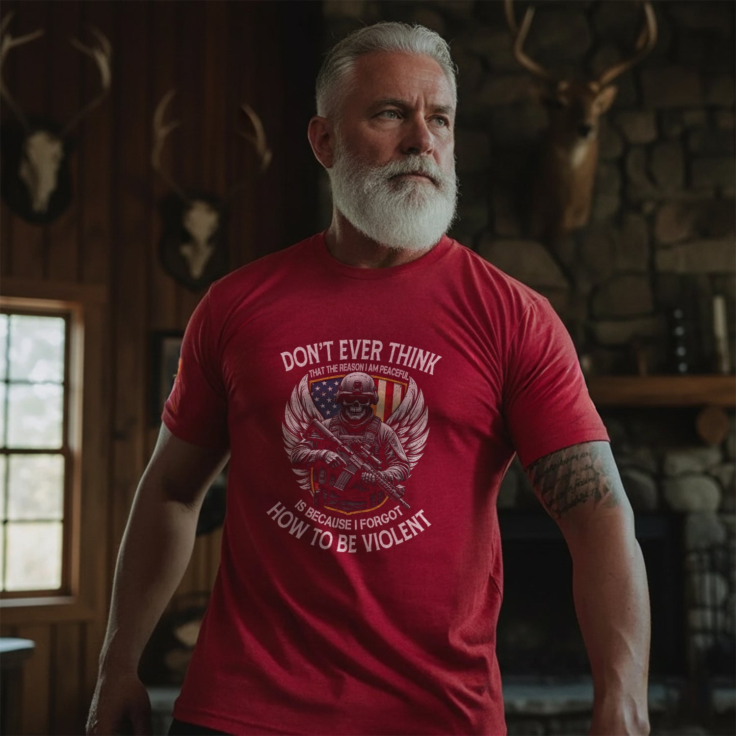 Don’t Think I Am Peaceful Because I Forgot T-Shirt Secondary image