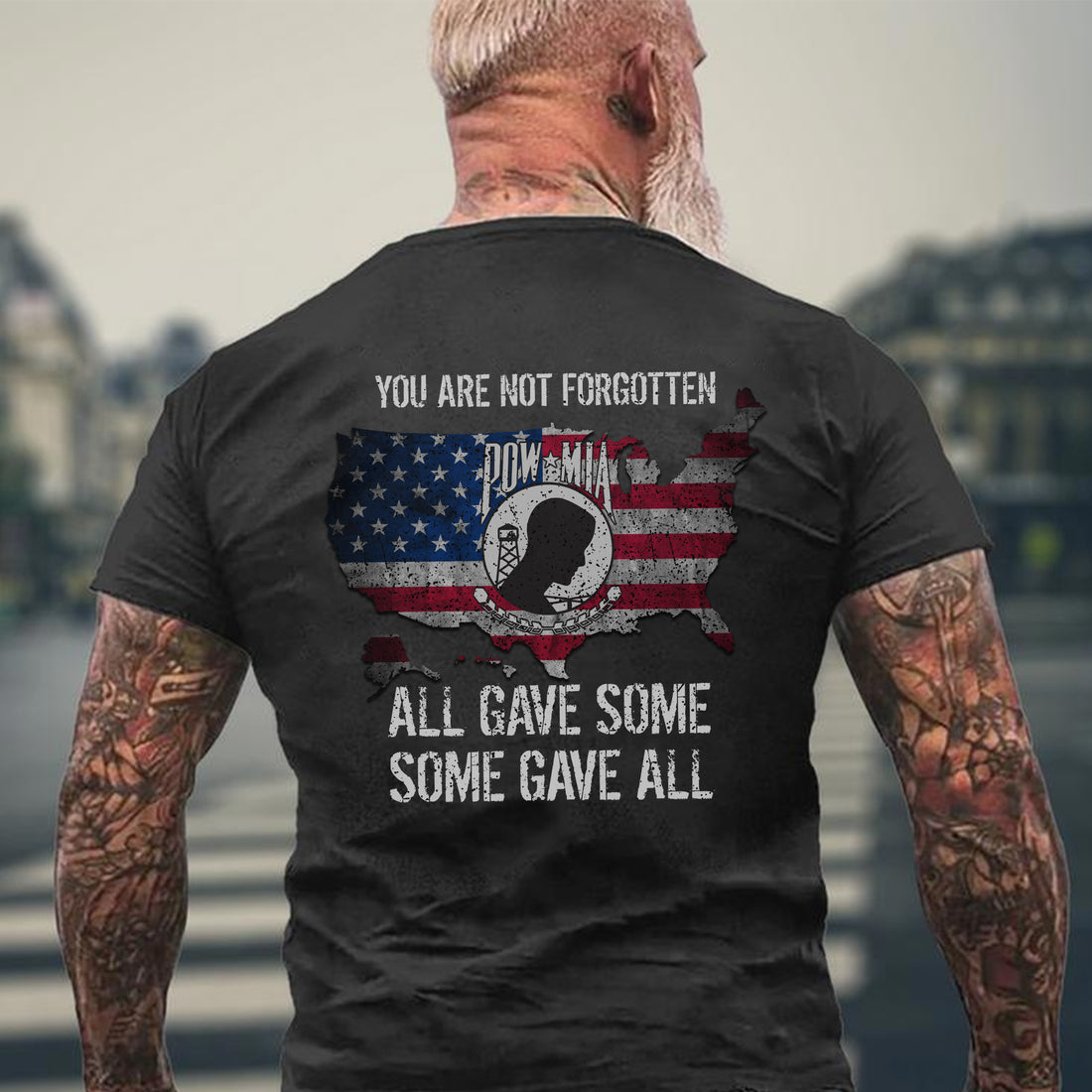 All Gave Some Some Gave All You Are Not Forgotten US Military Veteran Tribute Personalized T-Shirt
