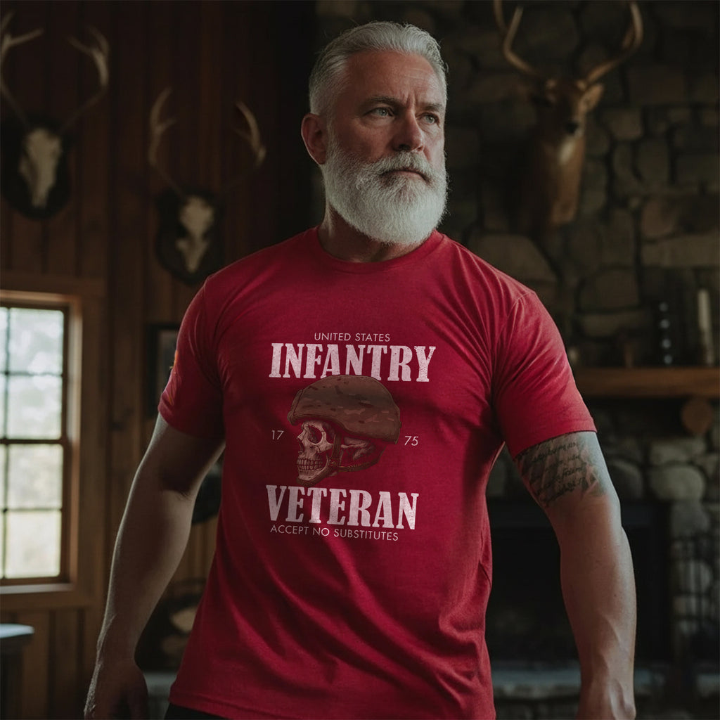 United States Infantry 1775 Veteran Accept No Substitutes T-Shirt