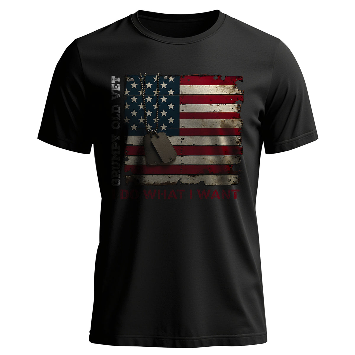 Grumpy Old Vet I Do What I Want Defiant T-Shirt Main image