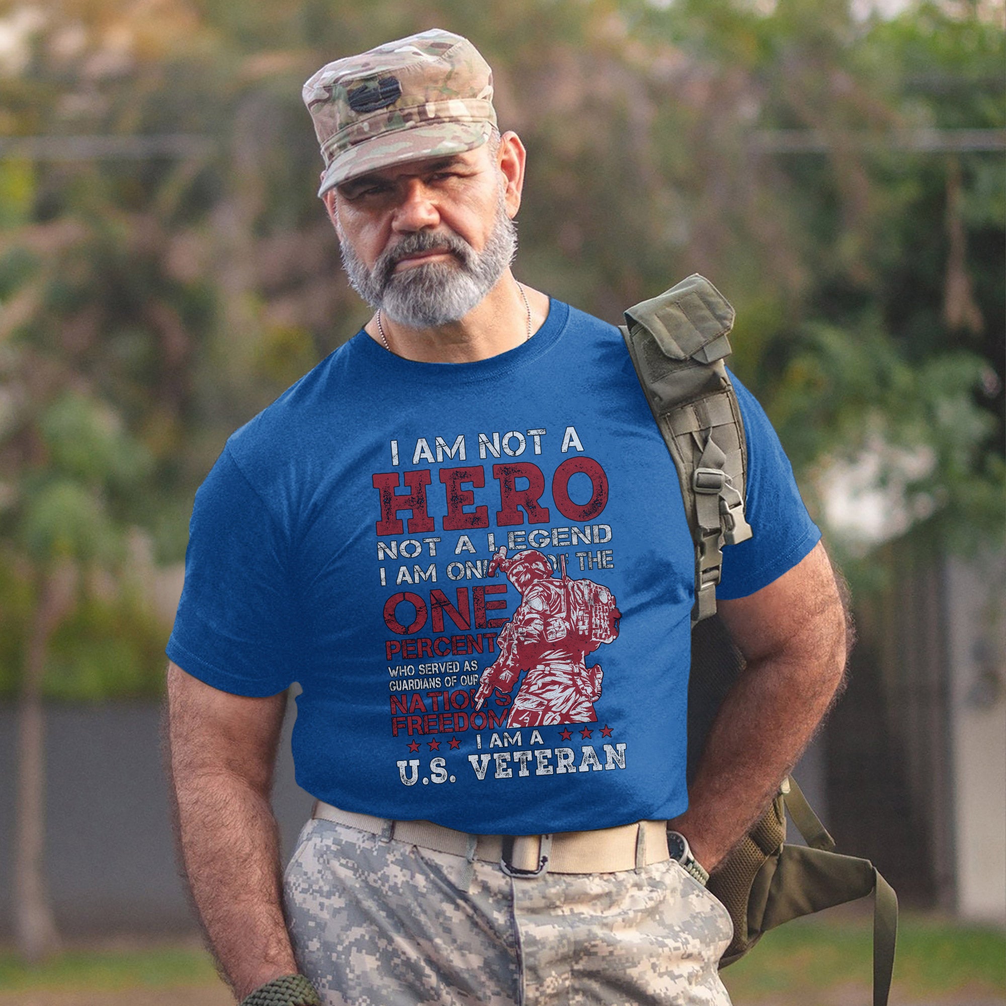 I Am One of the One Percent Who Served Not a Hero Not a Legend Just a Proud U.S. Veteran T-Shirt