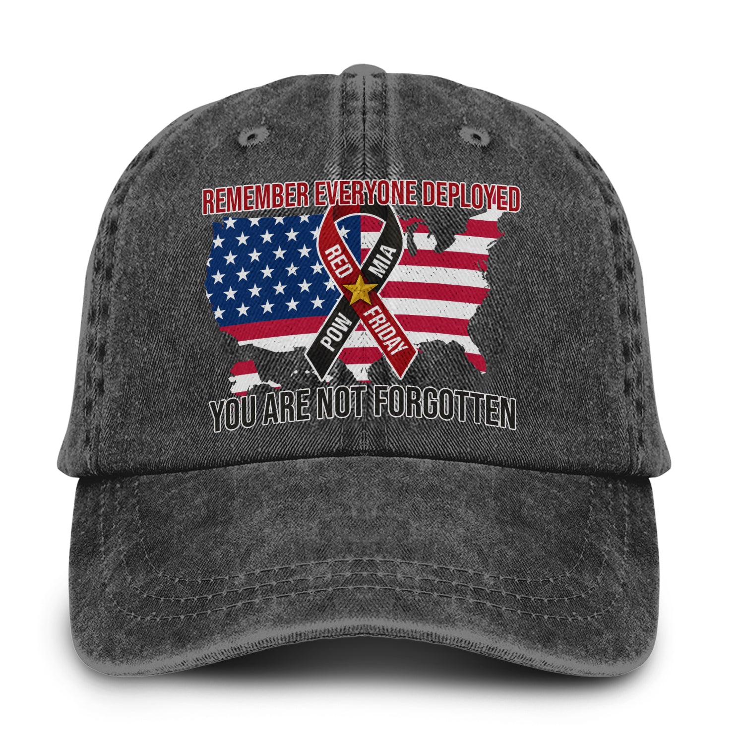 POW MIA Remember Everyone Deployed Baseball Cap