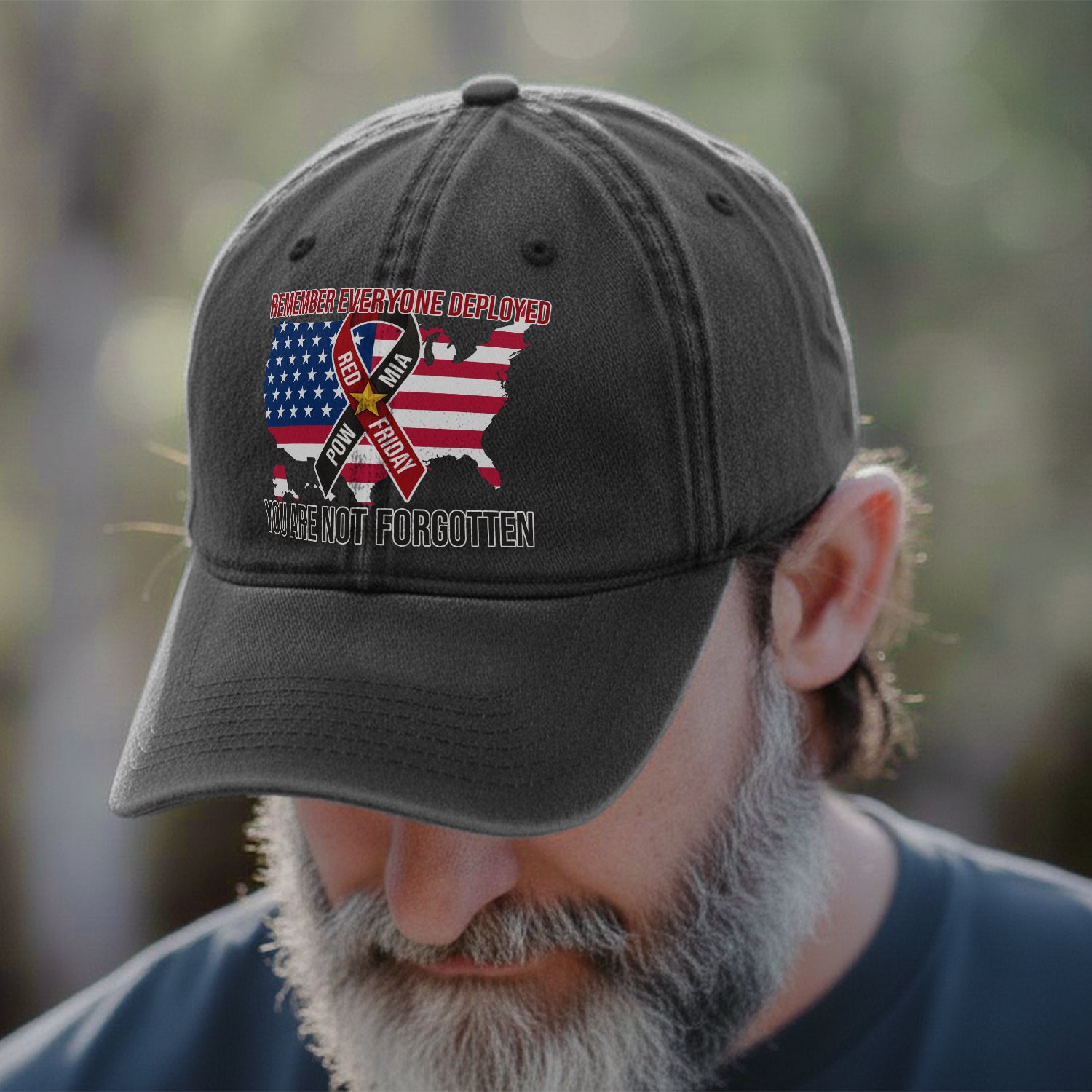 POW MIA Remember Everyone Deployed Baseball Cap