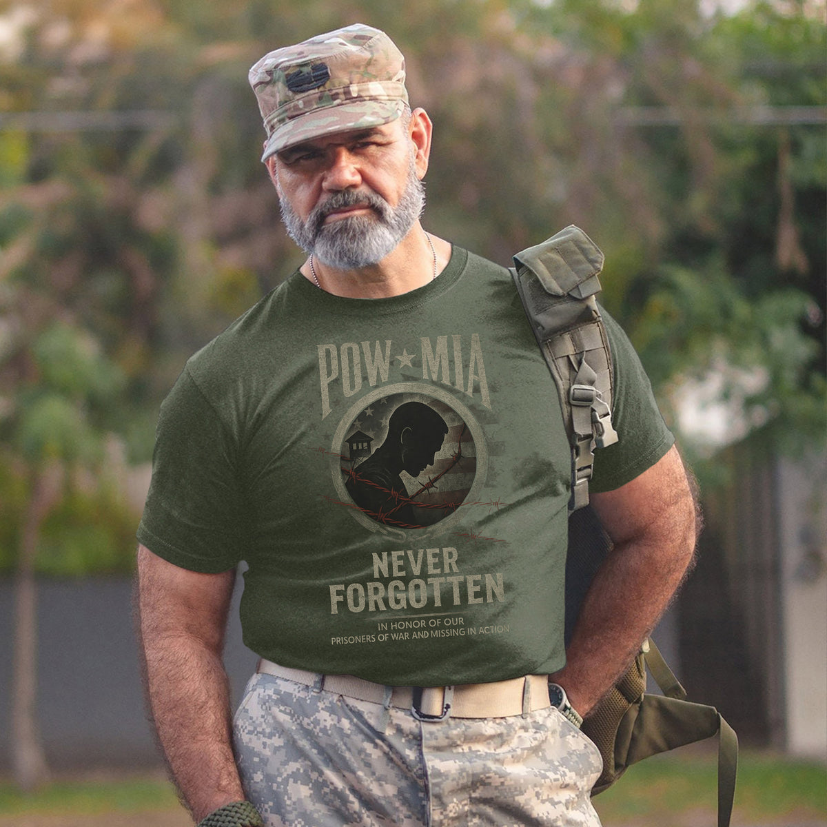 Never Forgotten In Honor of Our Prisoners of War and Missing in Action T-Shirt