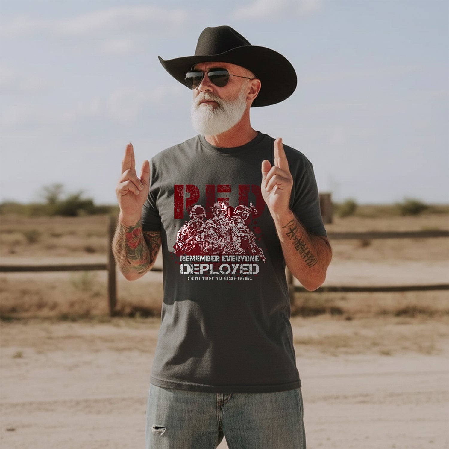 Red Friday Support Everyone Deployed T-Shirt