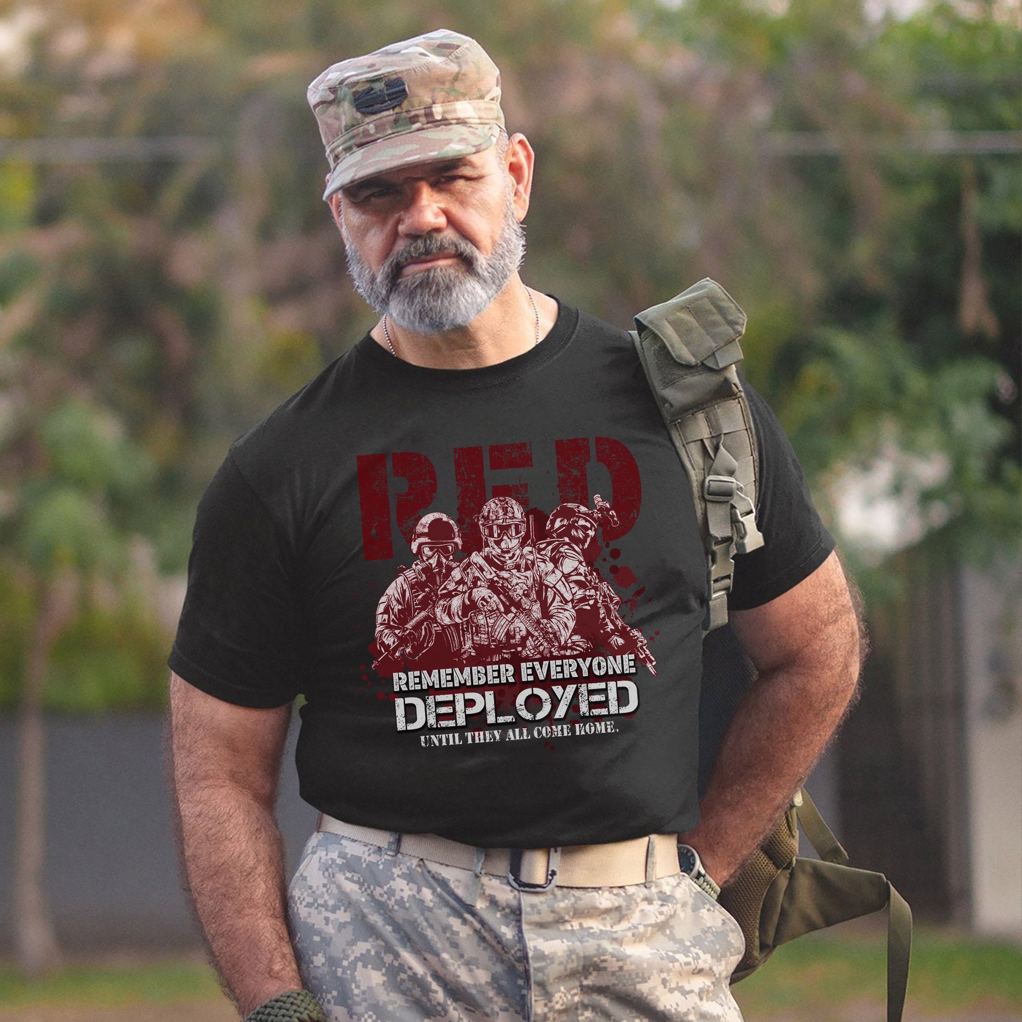Red Friday Remember Everyone Deployed Until They All Come Home US Military Support T-Shirt