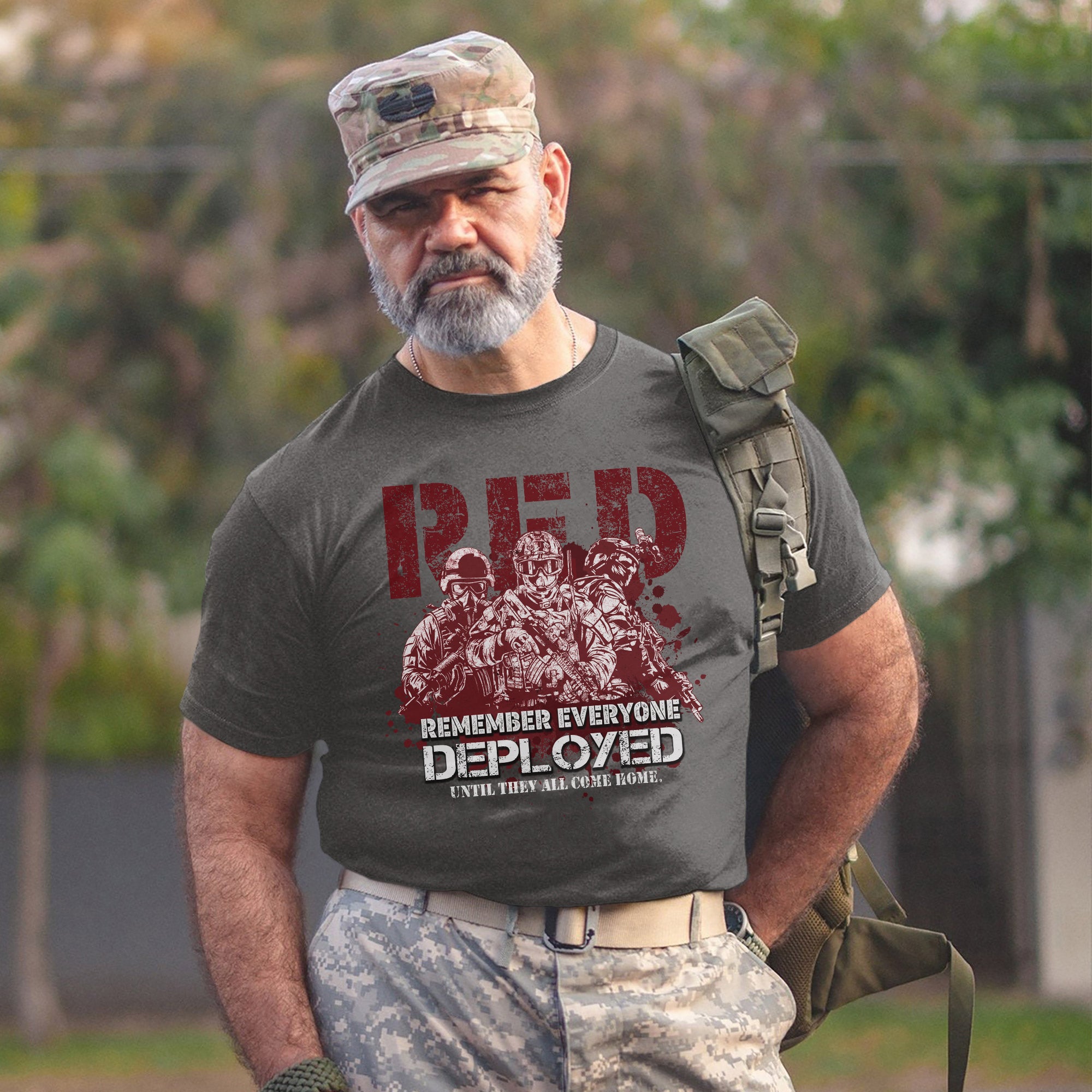 Red Friday Remember Everyone Deployed Until They All Come Home US Military Support T-Shirt