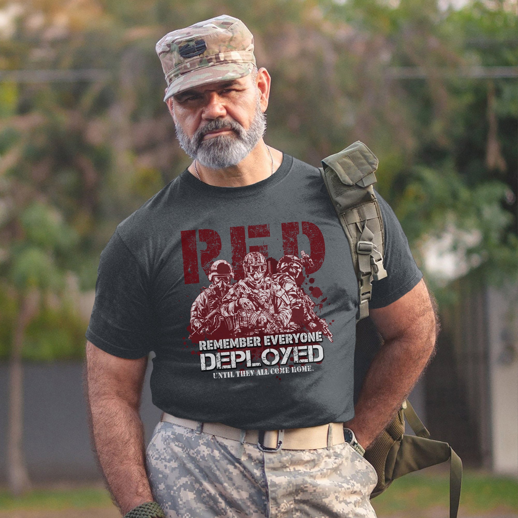 Red Friday Remember Everyone Deployed Until They All Come Home US Military Support T-Shirt
