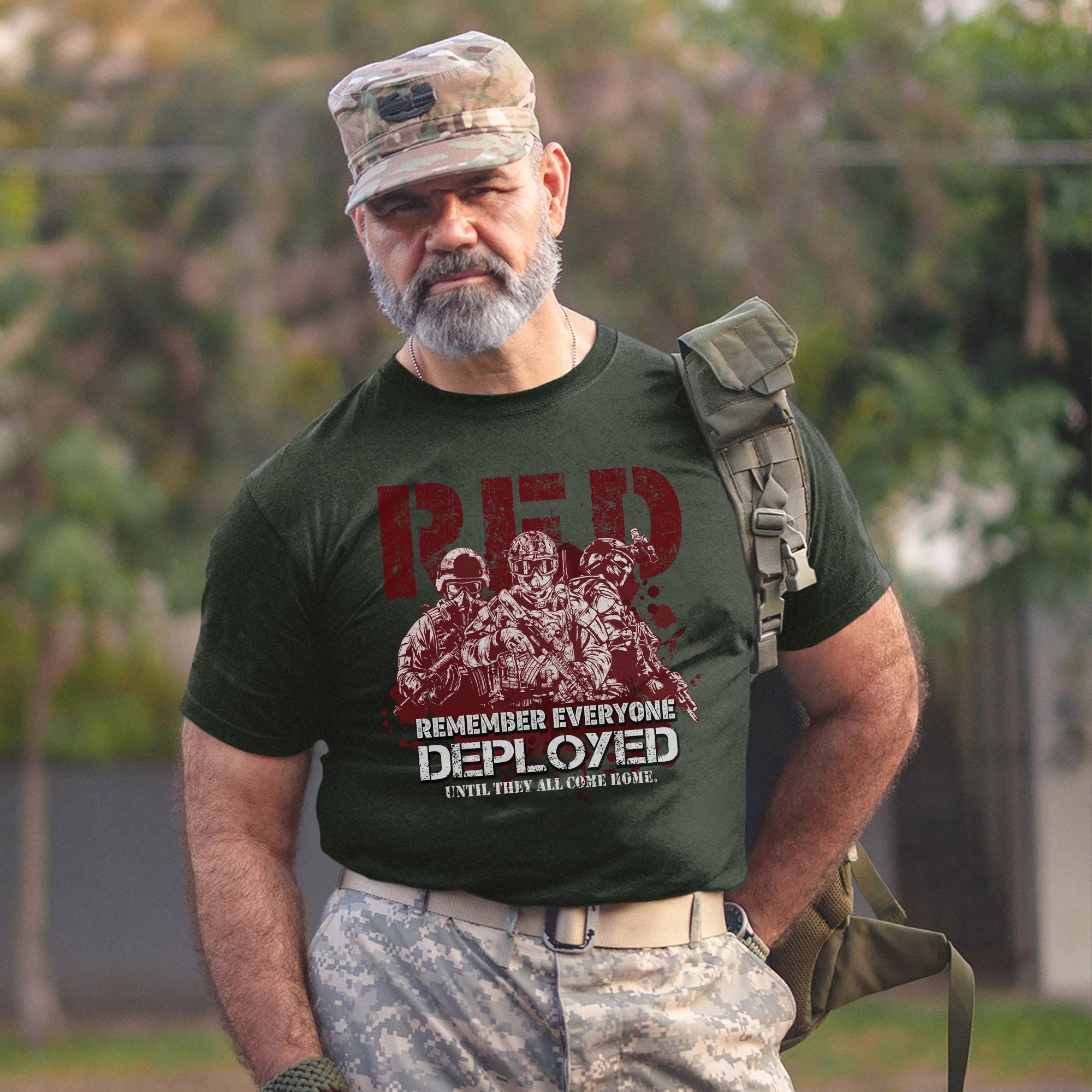 Red Friday Remember Everyone Deployed Until They All Come Home US Military Support T-Shirt