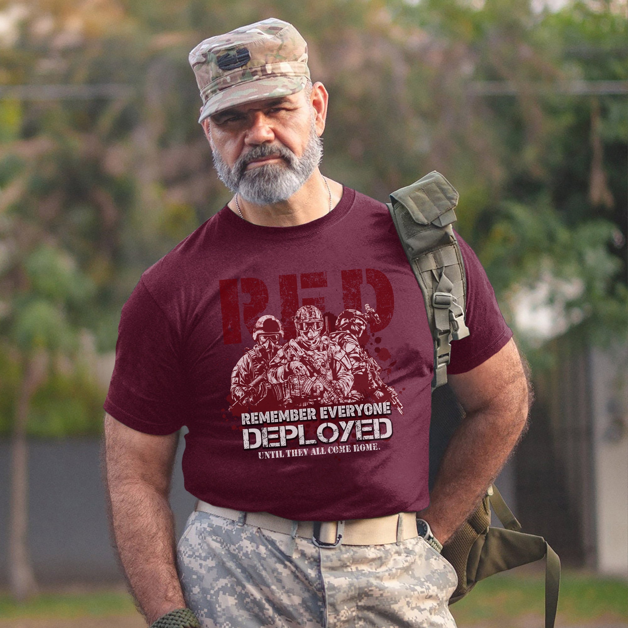 Red Friday Remember Everyone Deployed Until They All Come Home US Military Support T-Shirt