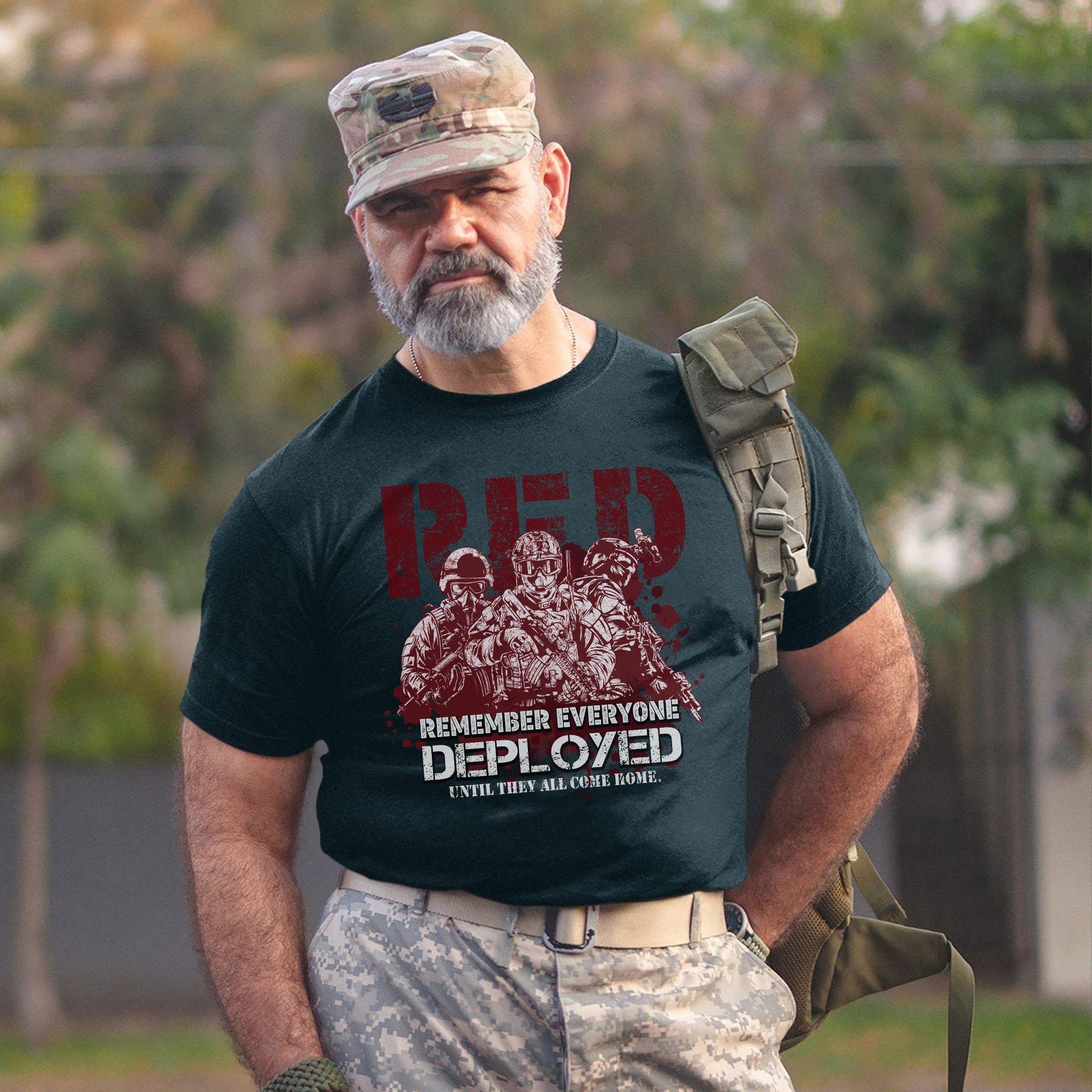 Red Friday Remember Everyone Deployed Until They All Come Home US Military Support T-Shirt