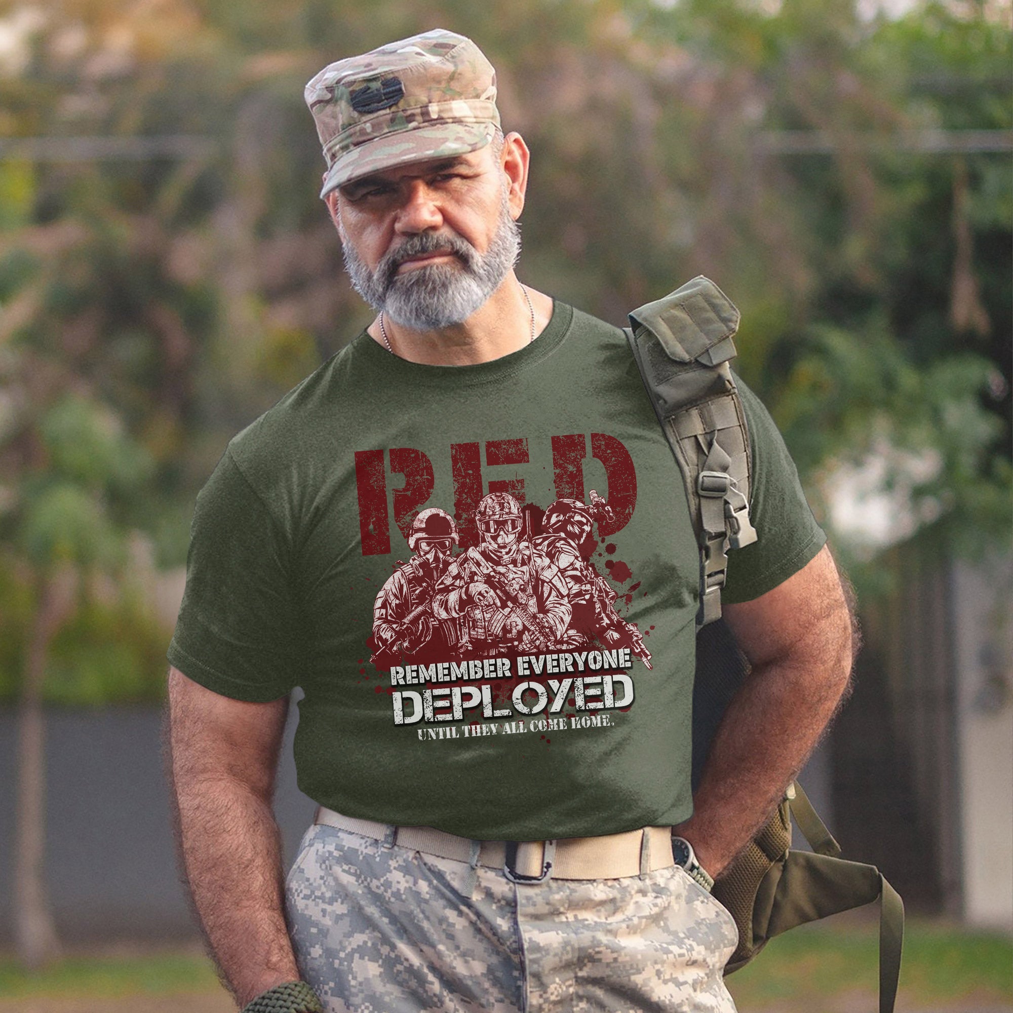 Red Friday Remember Everyone Deployed Until They All Come Home US Military Support T-Shirt