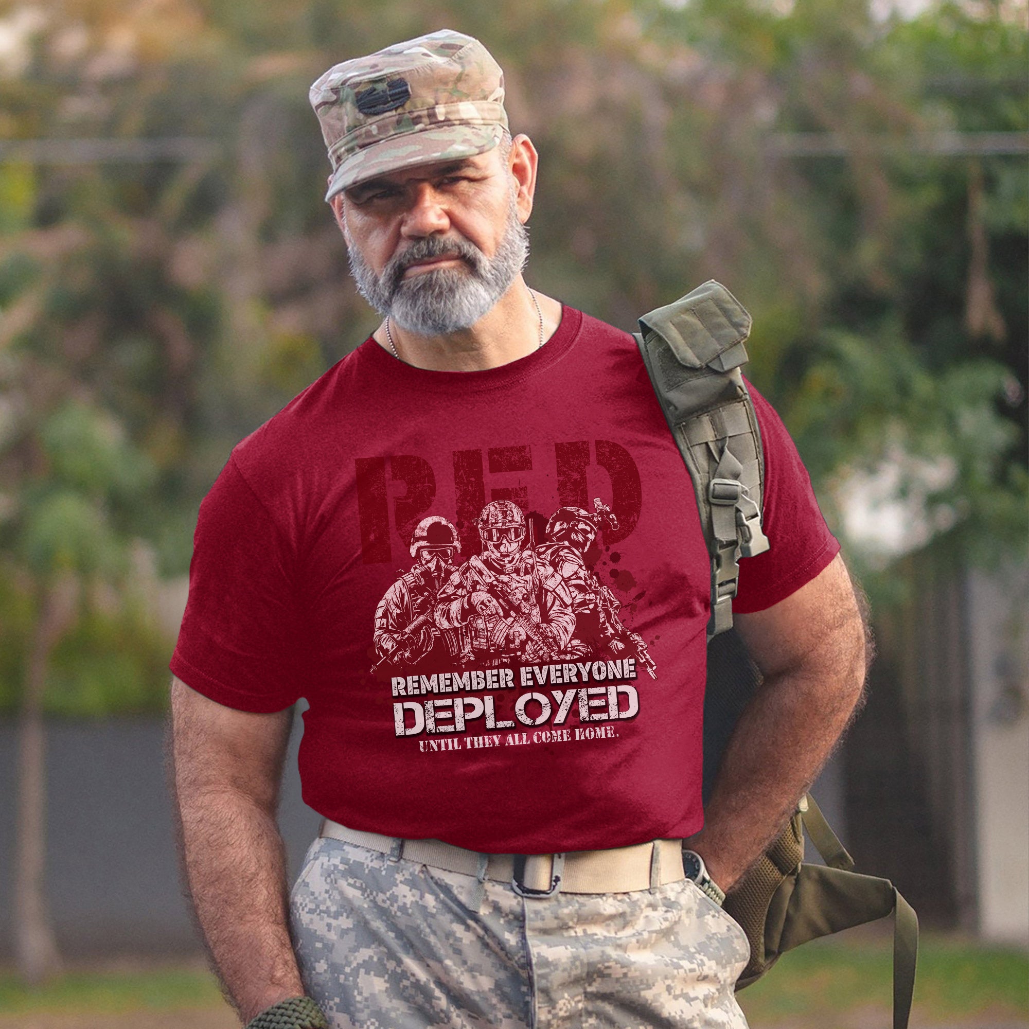 Red Friday Remember Everyone Deployed Until They All Come Home US Military Support T-Shirt