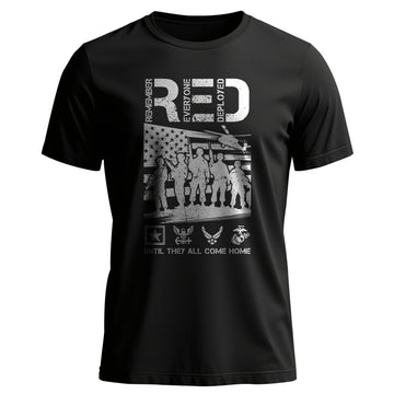 Red Friday Support Our Deployed T-Shirt