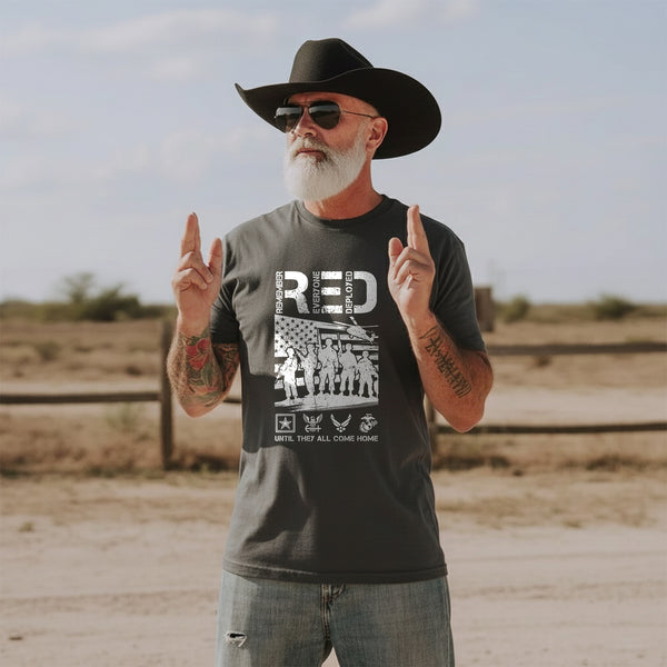 Red Friday Support Our Deployed T-Shirt