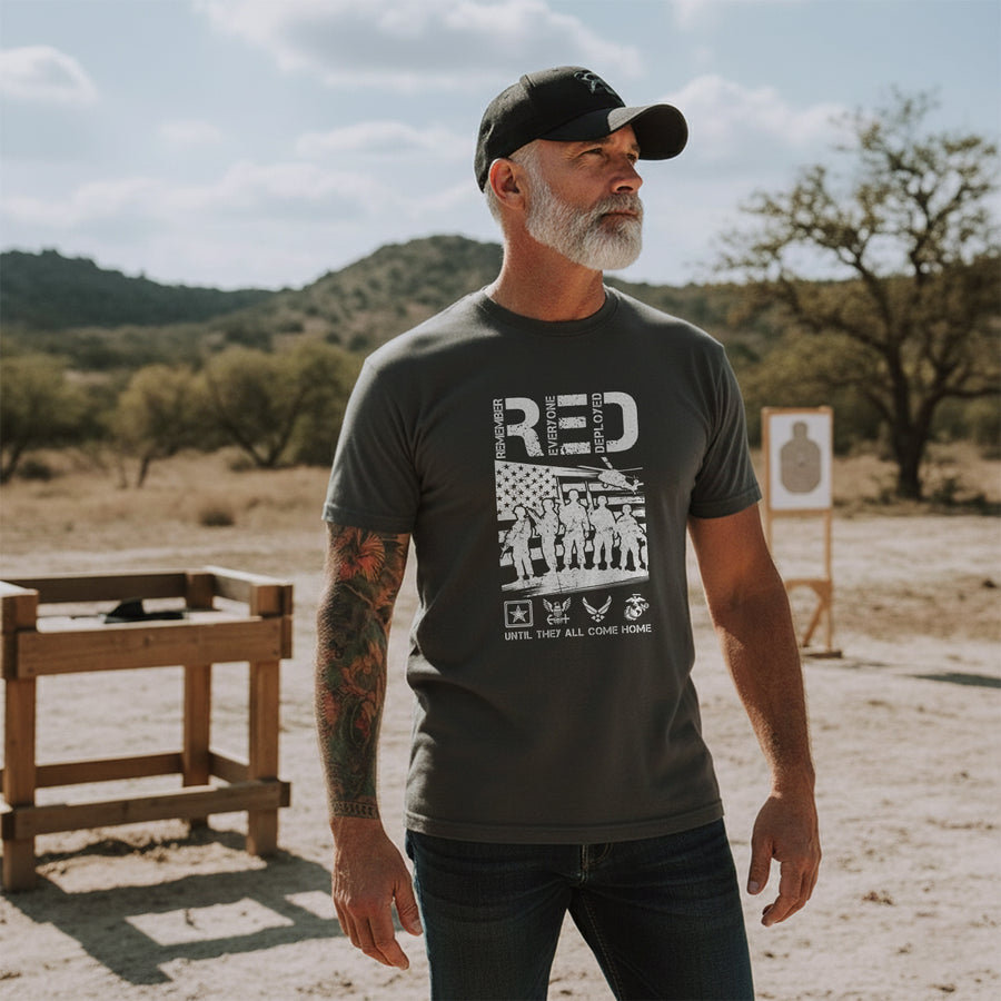 Red Friday Support Our Deployed T-Shirt