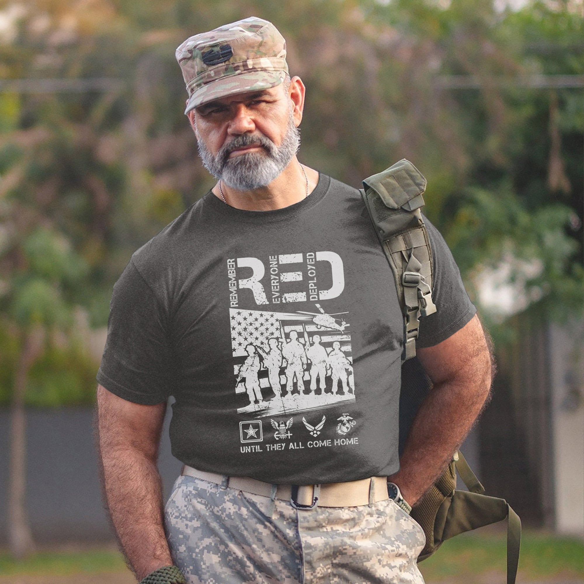Red Friday Remember Everyone Deployed Until They All Come Home Proud Veteran Support T-Shirt
