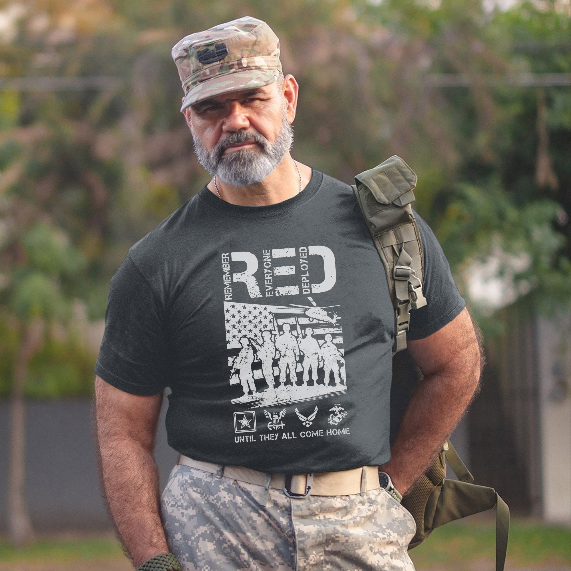 Red Friday Remember Everyone Deployed Until They All Come Home Proud Veteran Support T-Shirt