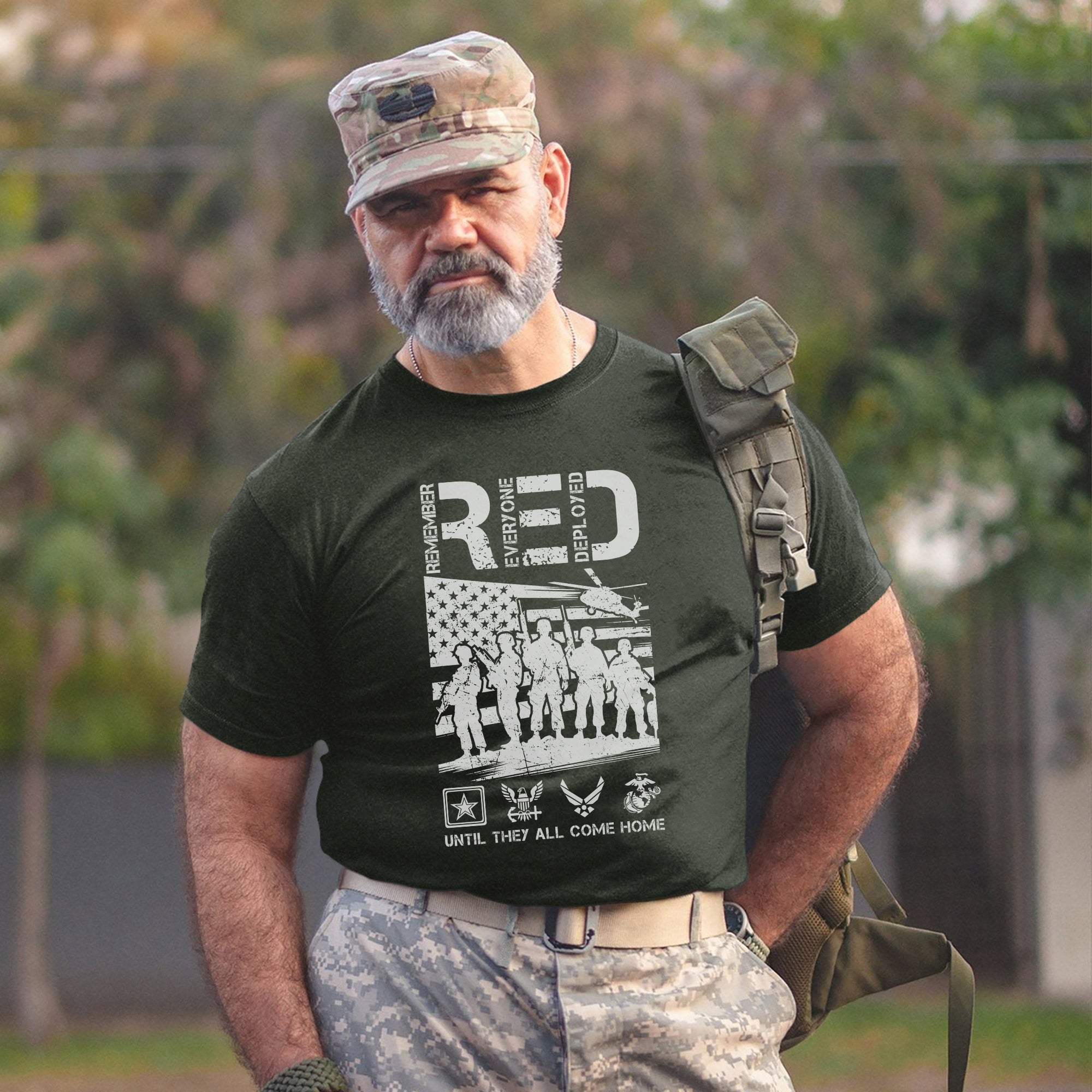 Red Friday Remember Everyone Deployed Until They All Come Home Proud Veteran Support T-Shirt