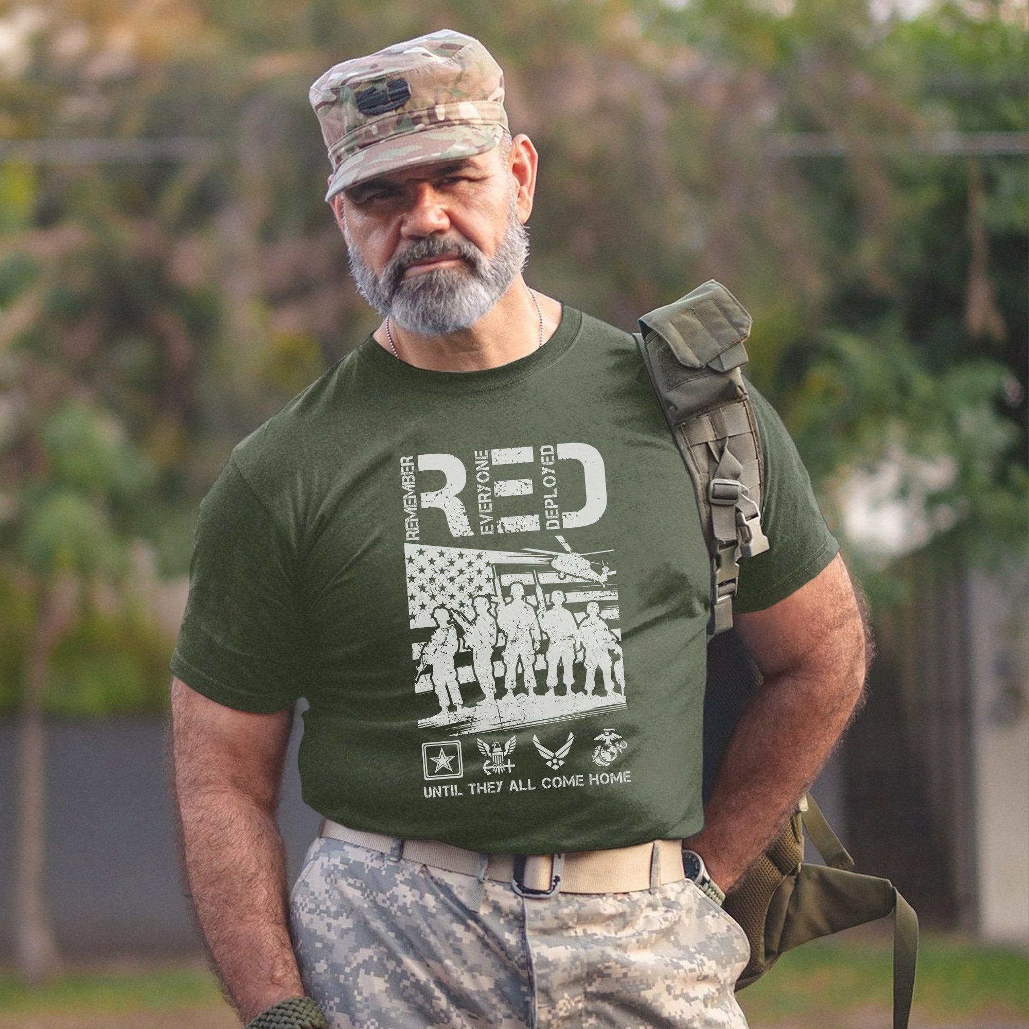Red Friday Remember Everyone Deployed Until They All Come Home Proud Veteran Support T-Shirt