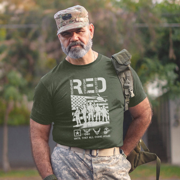 Red Friday Support Our Deployed T-Shirt