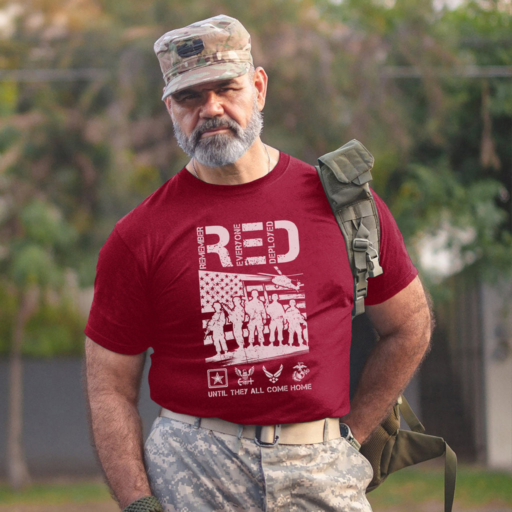 Red Friday Support Our Deployed T-Shirt
