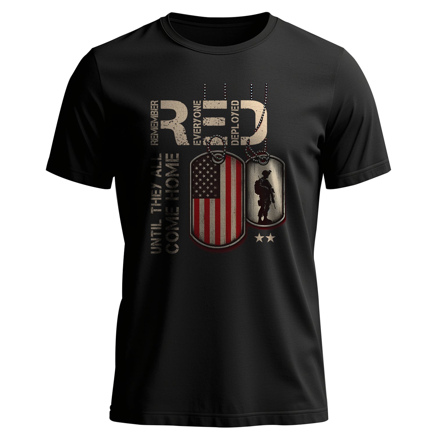 Red Friday Remember Everyone Deployed Tee