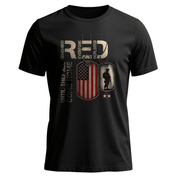 Red Friday Remember Everyone Deployed Tee