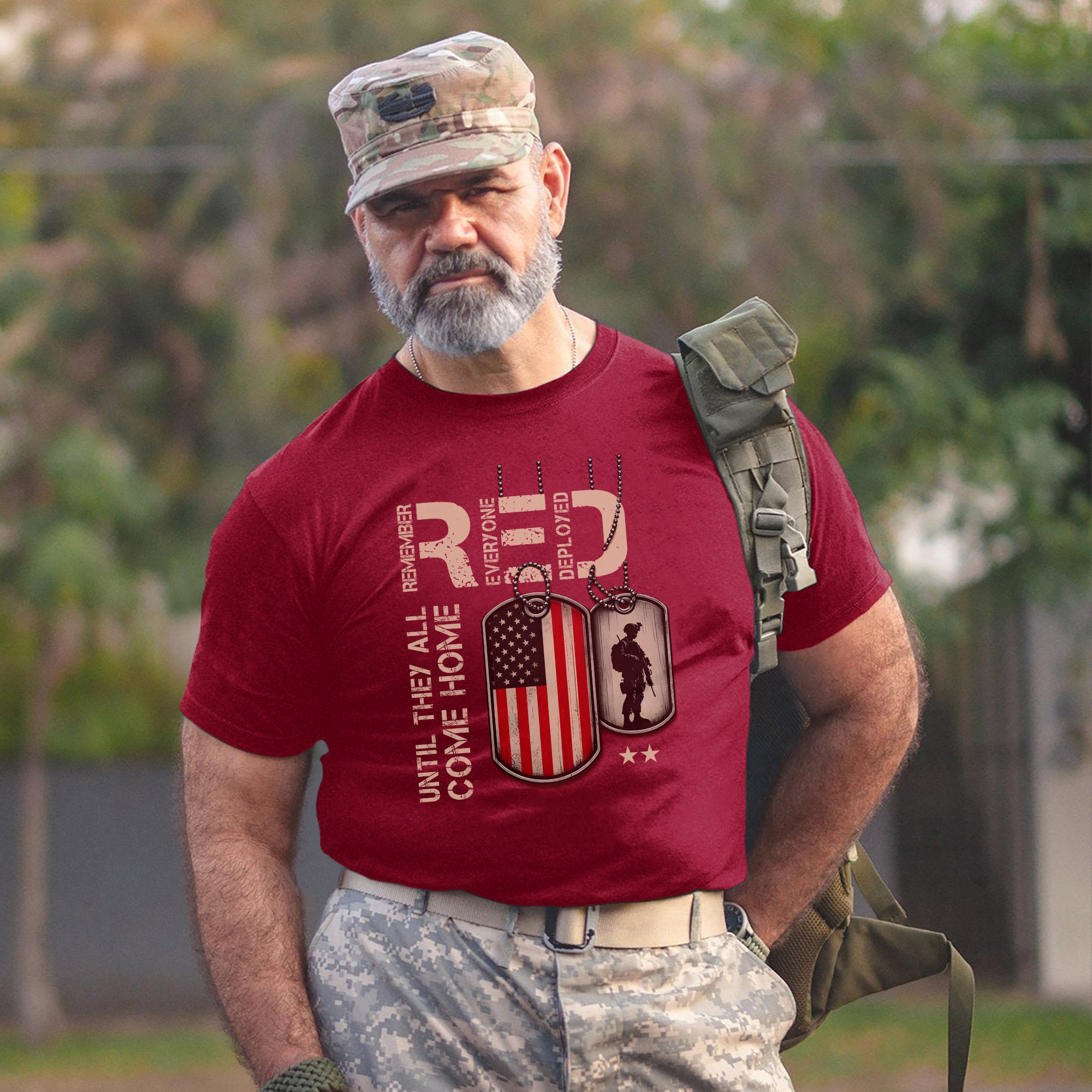 Red Friday Remember Everyone Deployed Until They All Come Home US Military Veteran T-Shirt