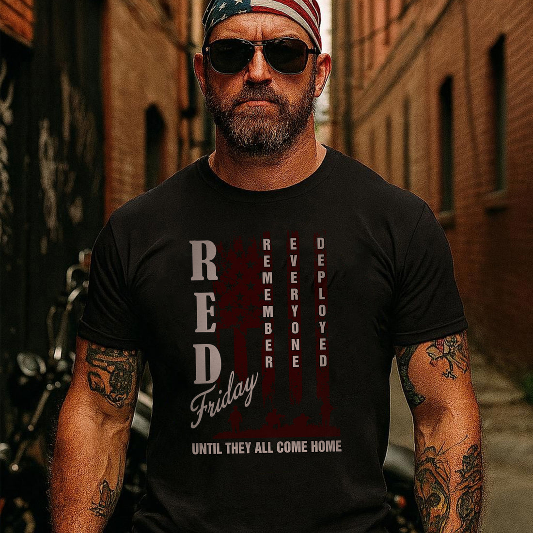 Red Friday Remember Everyone Deployed Until They All Come Home Military Veteran Pride T-Shirt