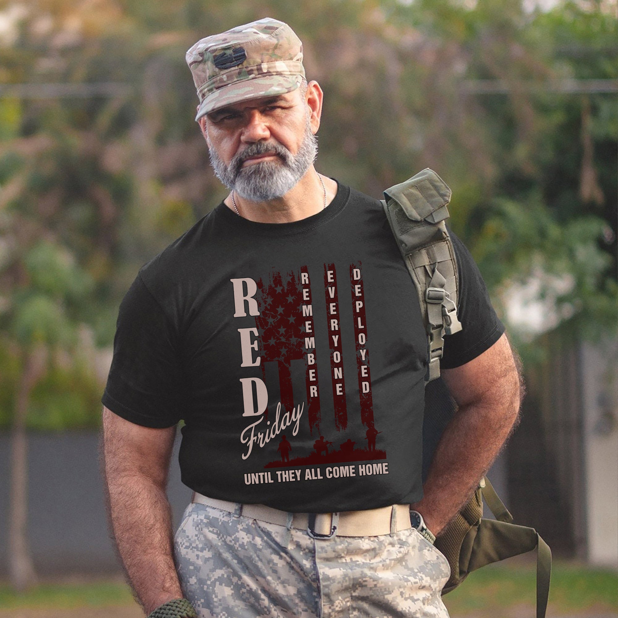 Red Friday Remember Everyone Deployed Until They All Come Home Military Veteran Pride T-Shirt