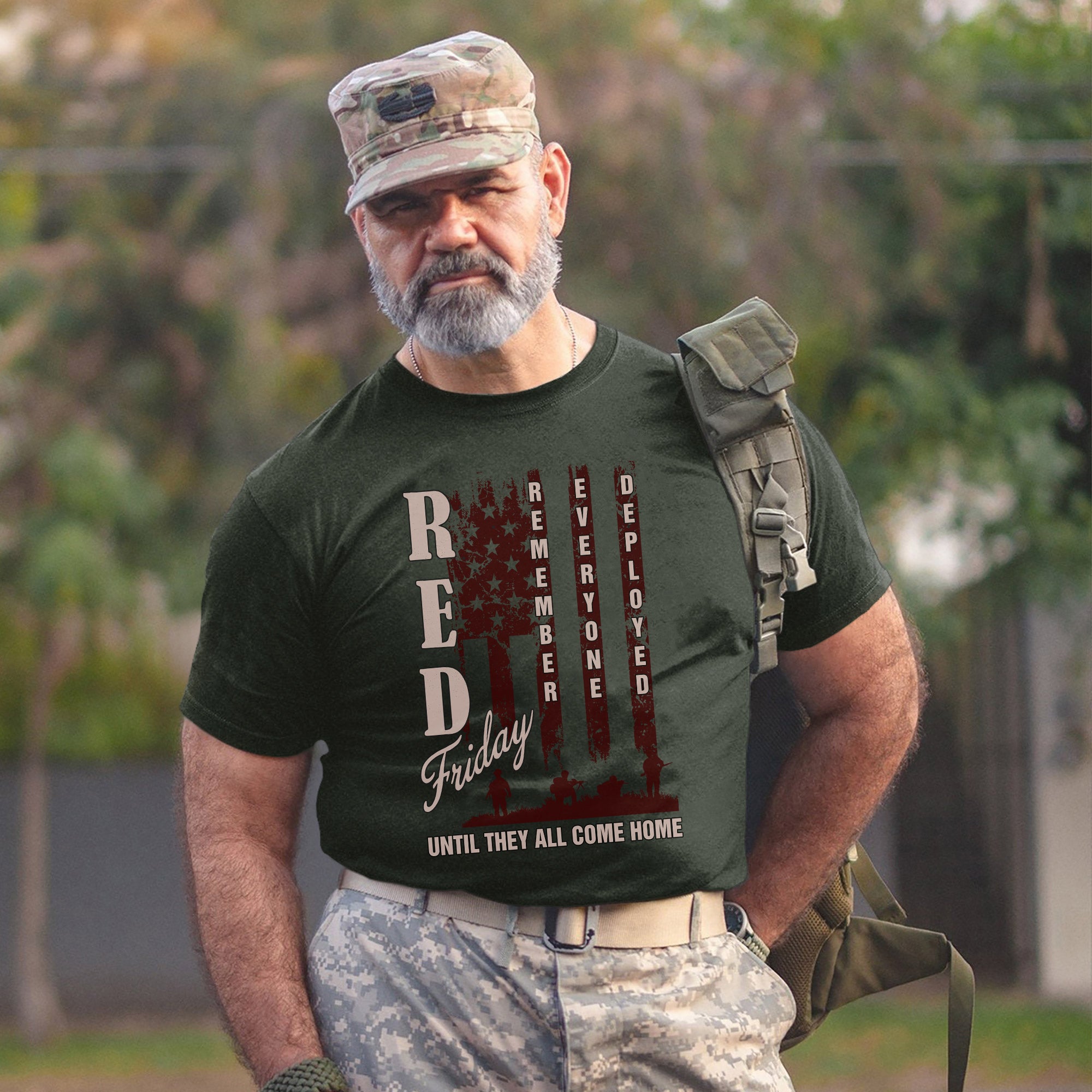 Red Friday Remember Everyone Deployed Until They All Come Home Military Veteran Pride T-Shirt