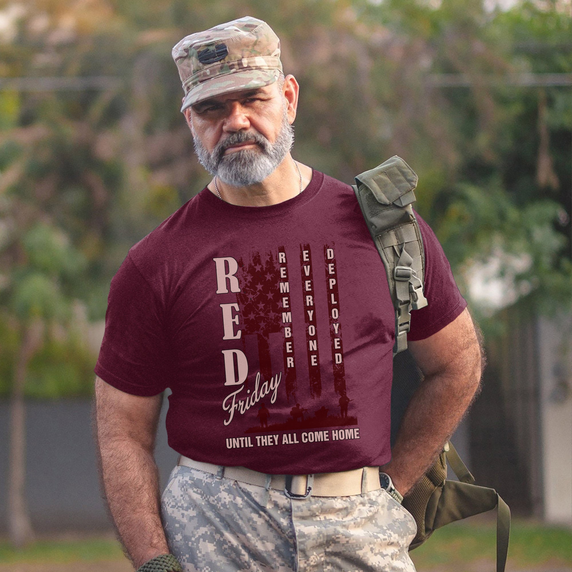 Red Friday Remember Everyone Deployed Until They All Come Home Military Veteran Pride T-Shirt