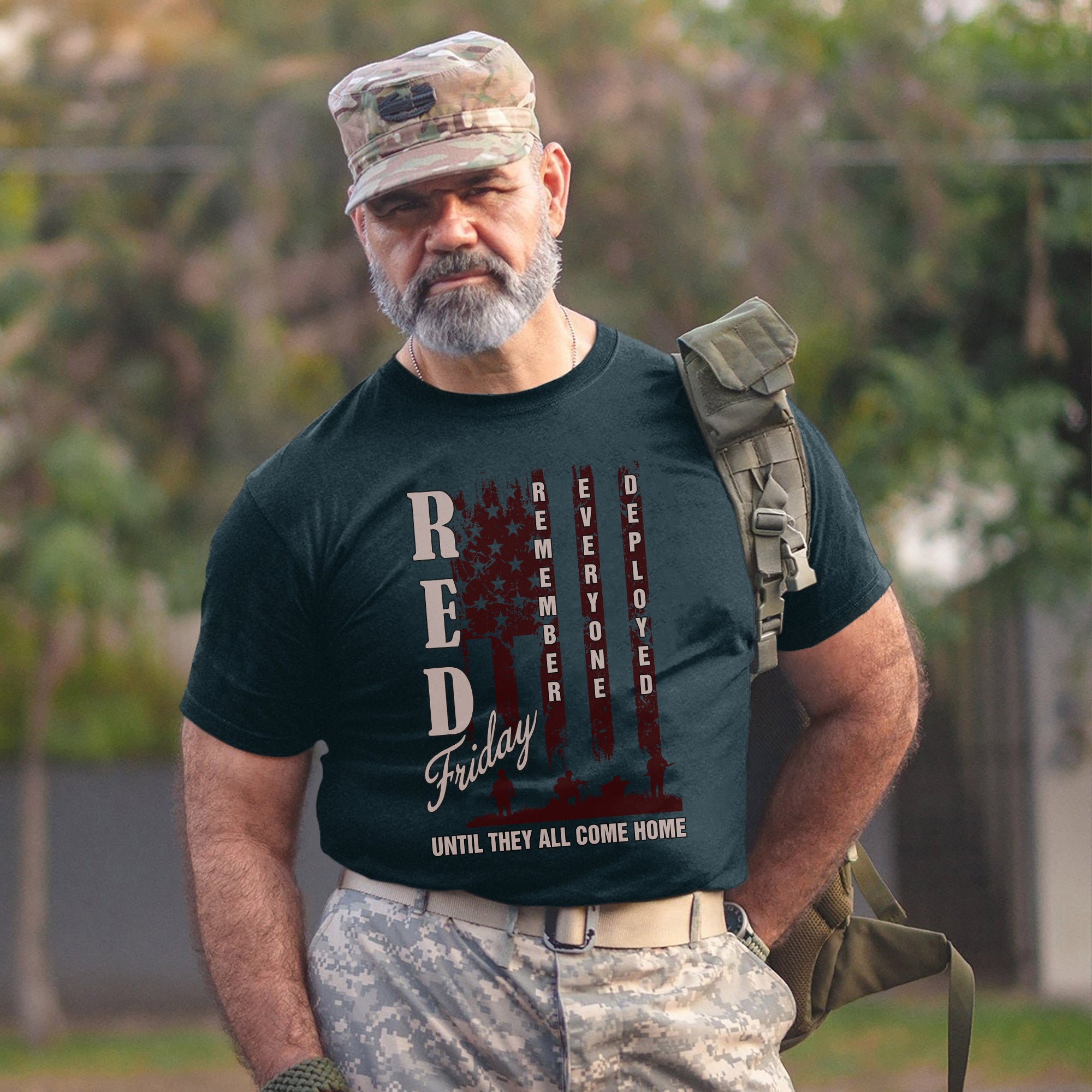 Red Friday Remember Everyone Deployed Until They All Come Home Military Veteran Pride T-Shirt